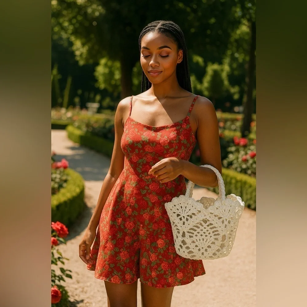 Paula Echevarría Crochet Bucket Bag Elegant Cream Crochet Tote Bag